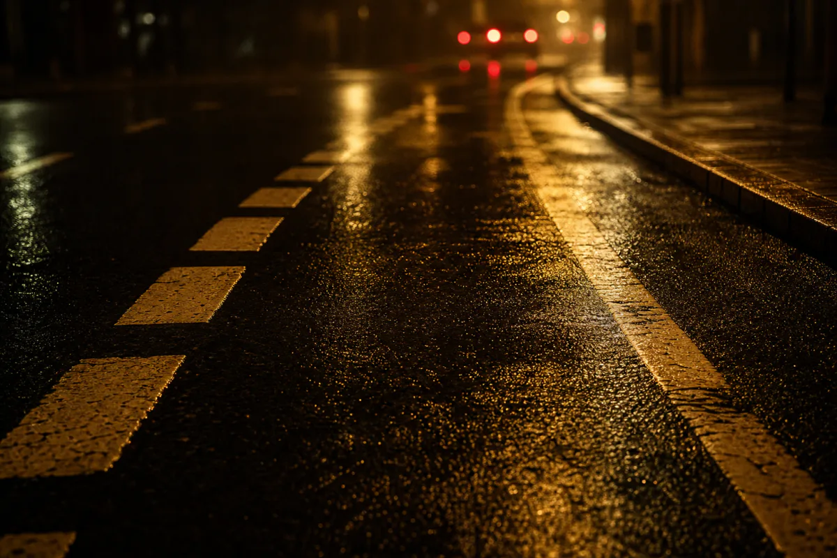 Motiv nächtliche Straße für Zielgruppensektion About, geplant 1200x800 Pixel