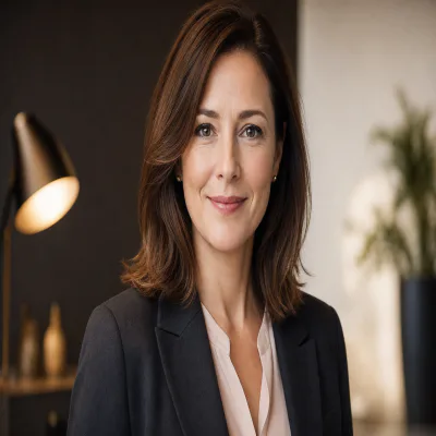 Miriam Köhler, Portrait für Team-Sektion, geplant 400x400 Pixel, neutrale Büroatmosphäre